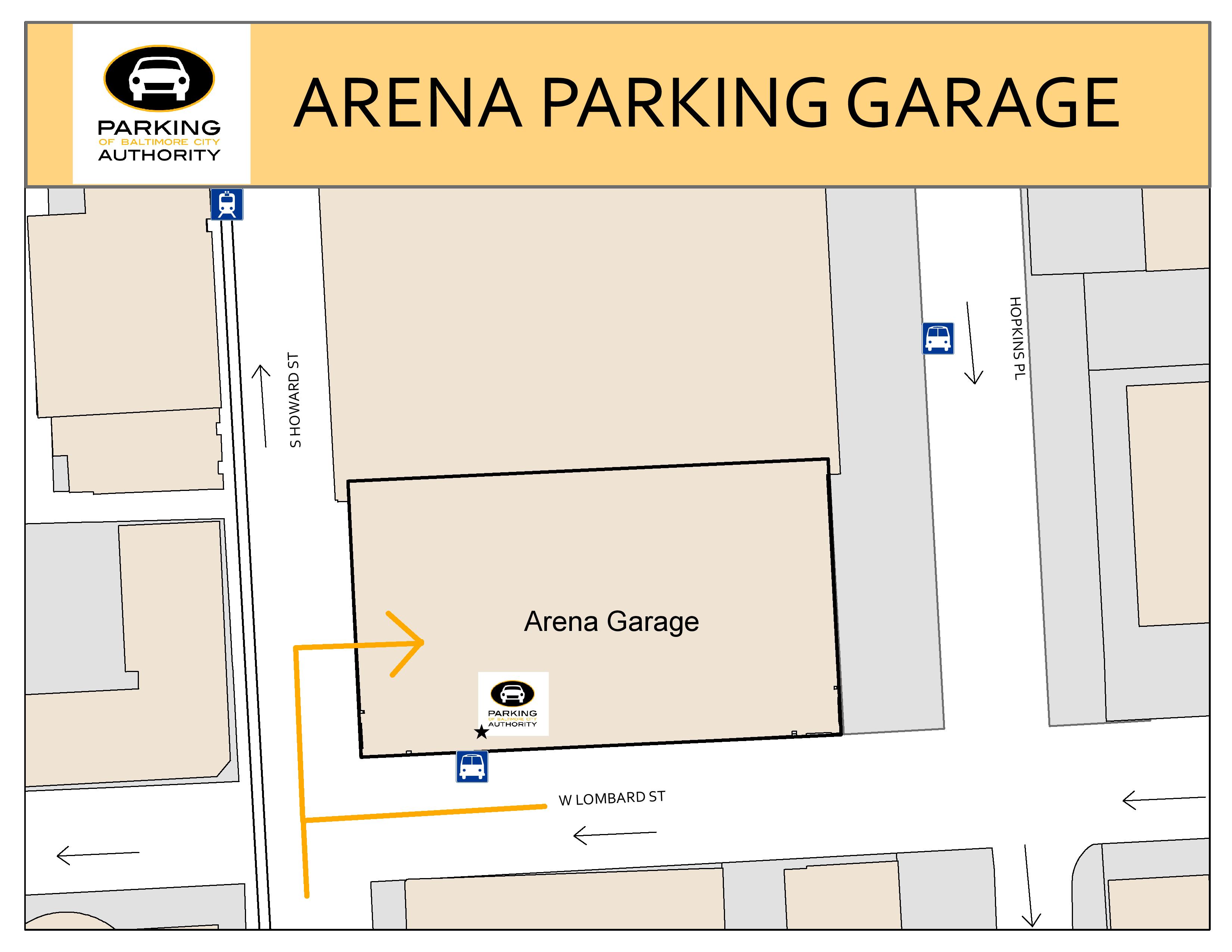 Arena Garage Map.